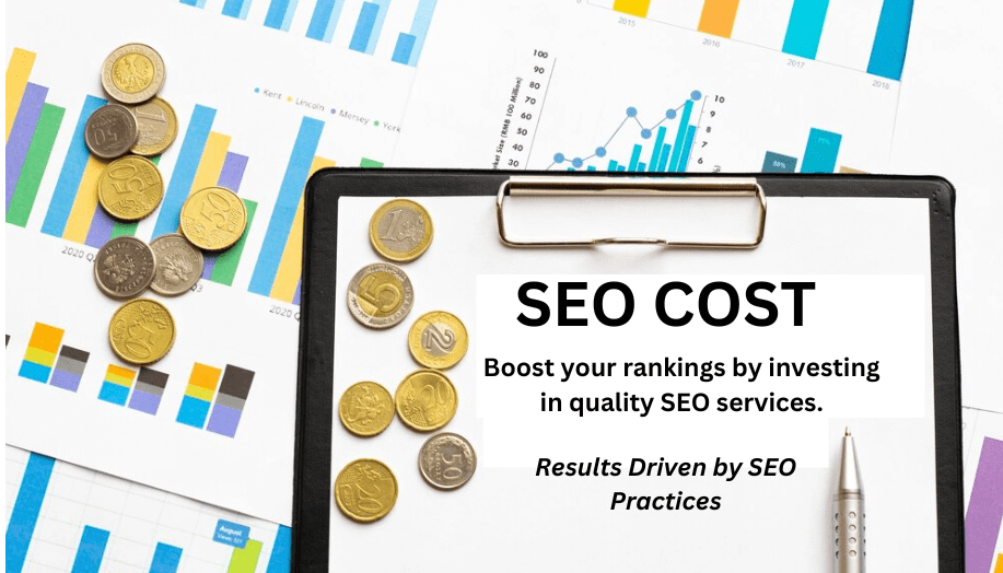 SEO cost vs result. Results driven by SEO.